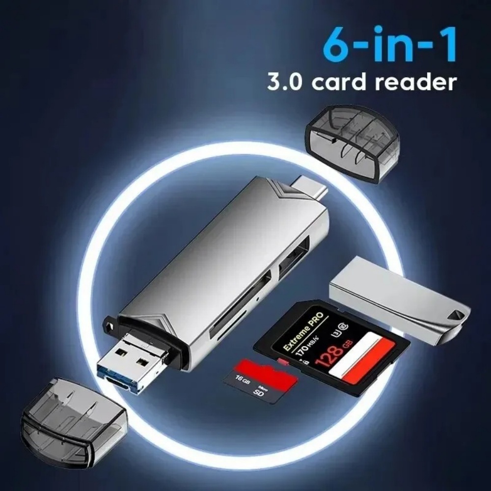 Home Assistant Sd - 6‑in‑1 USB 3.0 OTG Card Reader