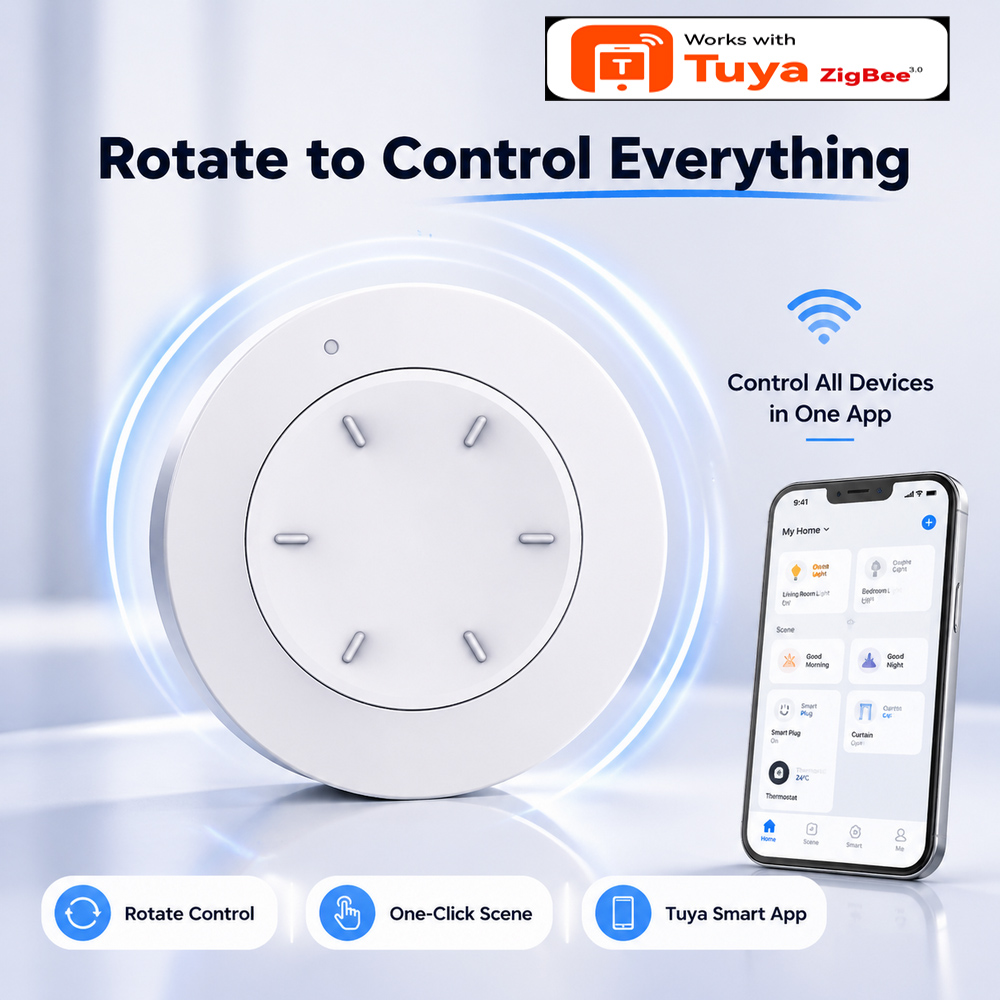 Smart ZigBee Knob Switch Work  - Home Automation Ideas ulasan dan harga