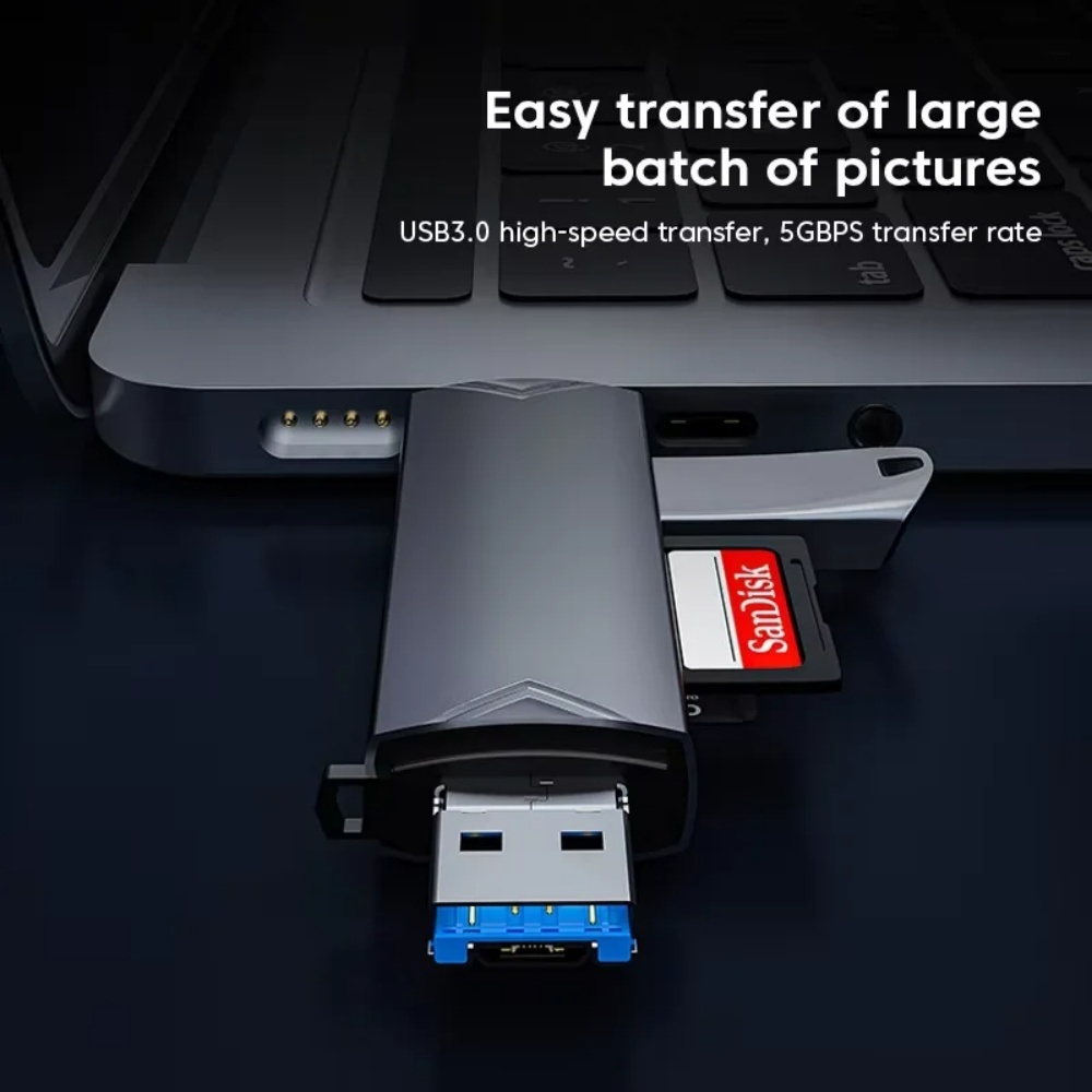 6‑in‑1 USB 3.0 OTG Card Reader - Home Assistant Sd ulasan dan harga